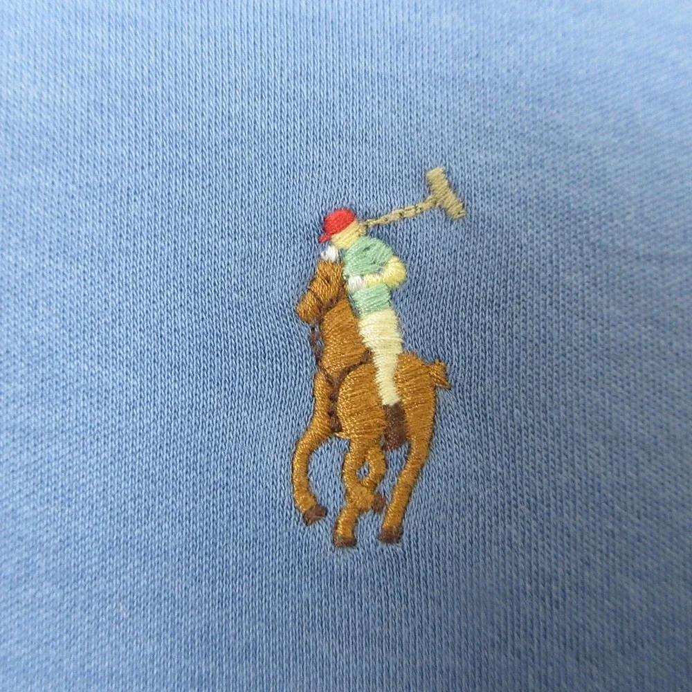 Polo Ralph Lauren Polo Shirt Mens 2XB Big Tall Blue Classic Cotton Flesh Pony